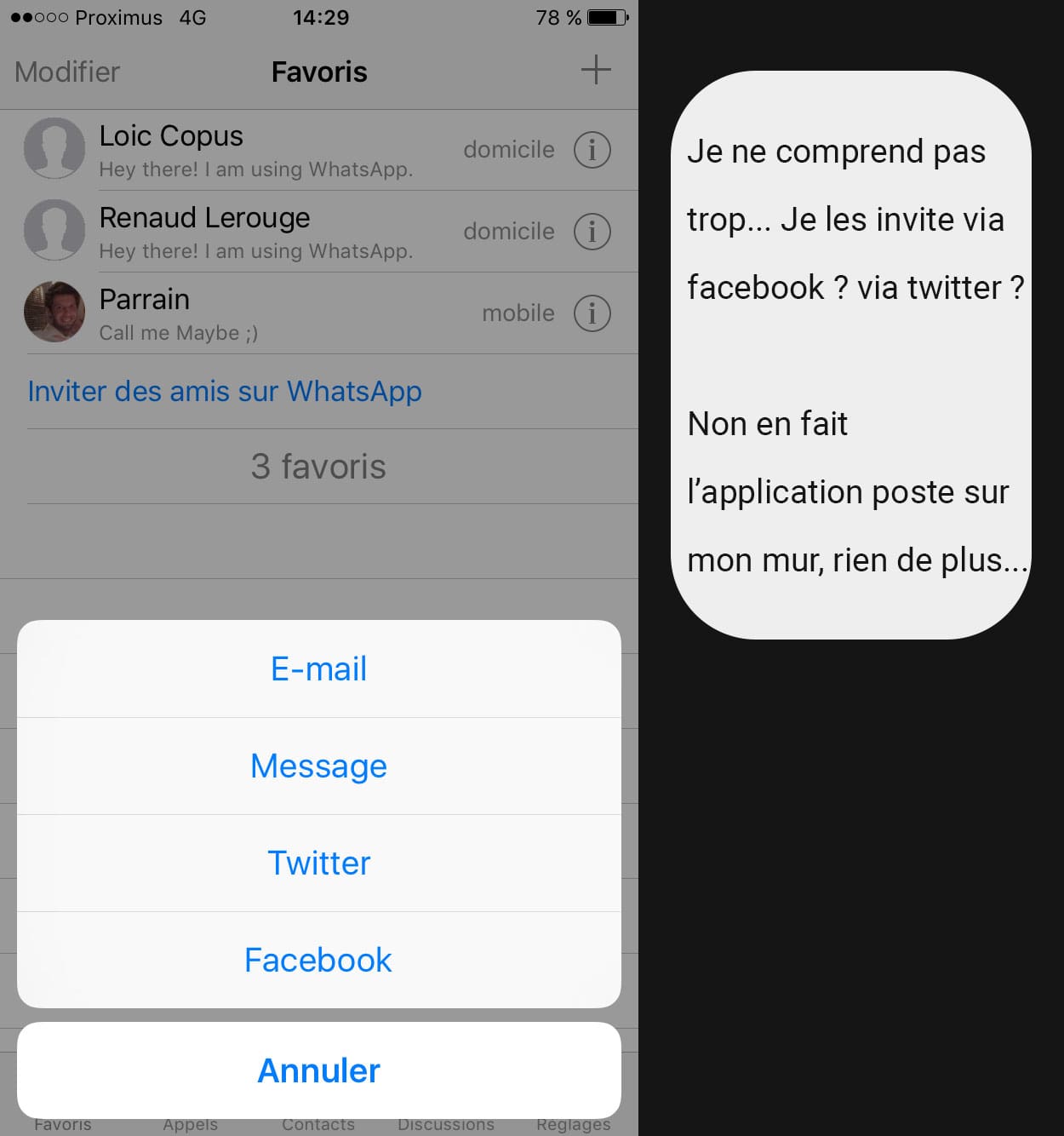 Inviter des amis